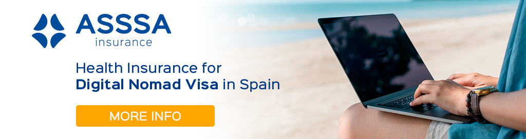 private health insurance for digital nomad visa in Spain visit insurer